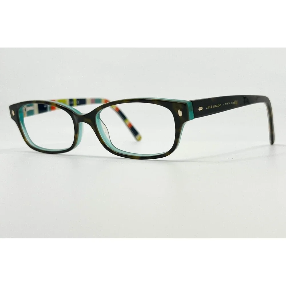 Kate Spade Eyeglasses Womens Brown Teal Lucyann 0X77 Striped 135